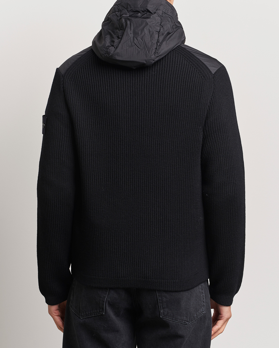 Hombres | Abrigos y chaquetas | Stone Island | Crinkle Reps Hybrid Wool Jacket Black