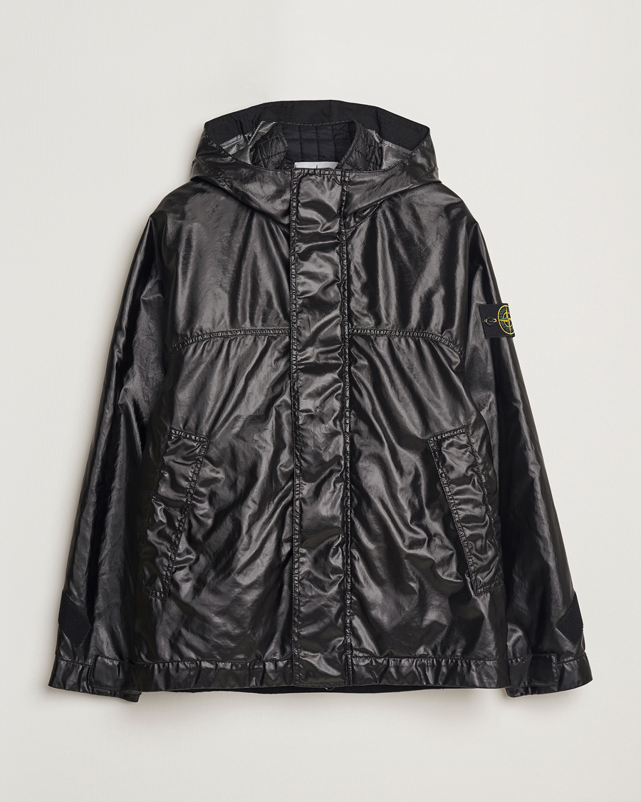 Hombres | Abrigos y chaquetas | Stone Island | Glass Cover-TC Garment Dyed Detach Vest Jacket Black