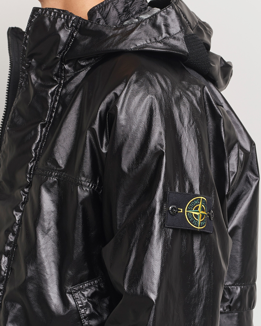 Hombres | Abrigos y chaquetas | Stone Island | Glass Cover-TC Garment Dyed Detach Vest Jacket Black
