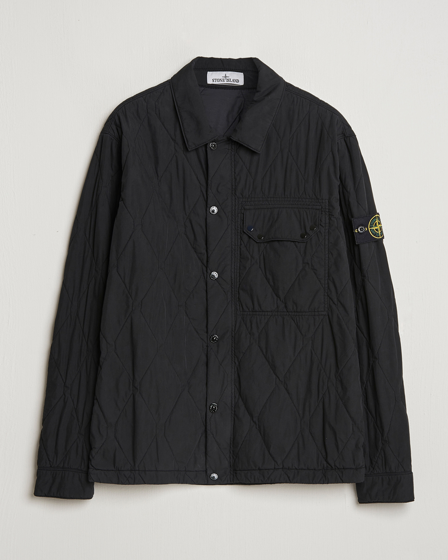 Hombres | Abrigos y chaquetas | Stone Island | 50 Fili Quilted-TC Garment Dyed Jacket Black