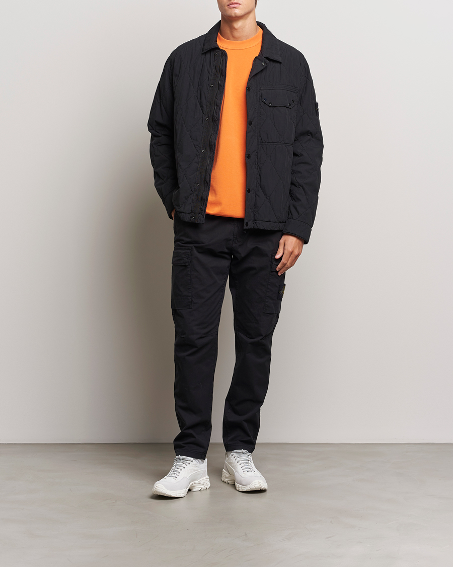 Hombres | Abrigos y chaquetas | Stone Island | 50 Fili Quilted-TC Garment Dyed Jacket Black