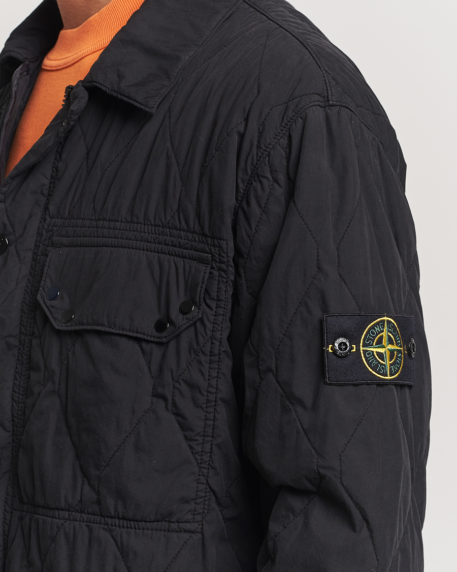 Hombres | Abrigos y chaquetas | Stone Island | 50 Fili Quilted-TC Garment Dyed Jacket Black