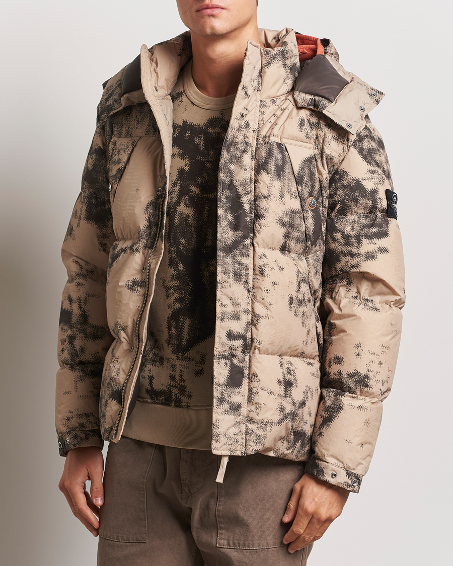 Hombres | Abrigos y chaquetas | Stone Island | Thermo Sensitive Camo Down Jacket Dove Grey