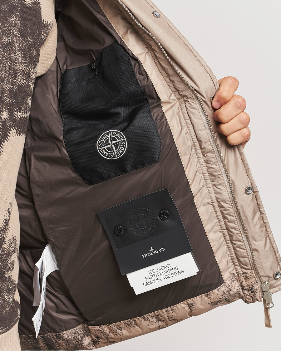 Hombres | Abrigos y chaquetas | Stone Island | Thermo Sensitive Camo Down Jacket Dove Grey