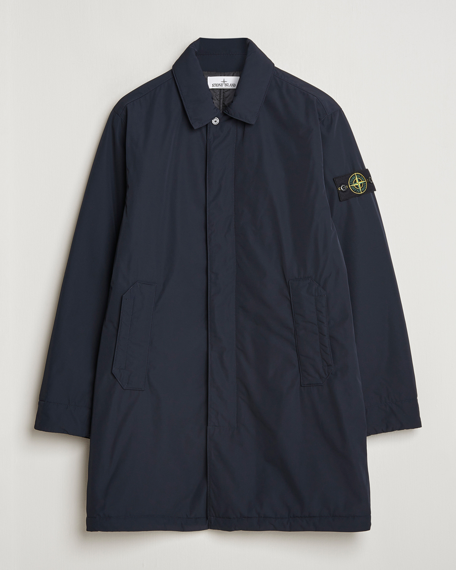 Hombres | Abrigos y chaquetas | Stone Island | Micro Twill Padded Coat Navy Blue