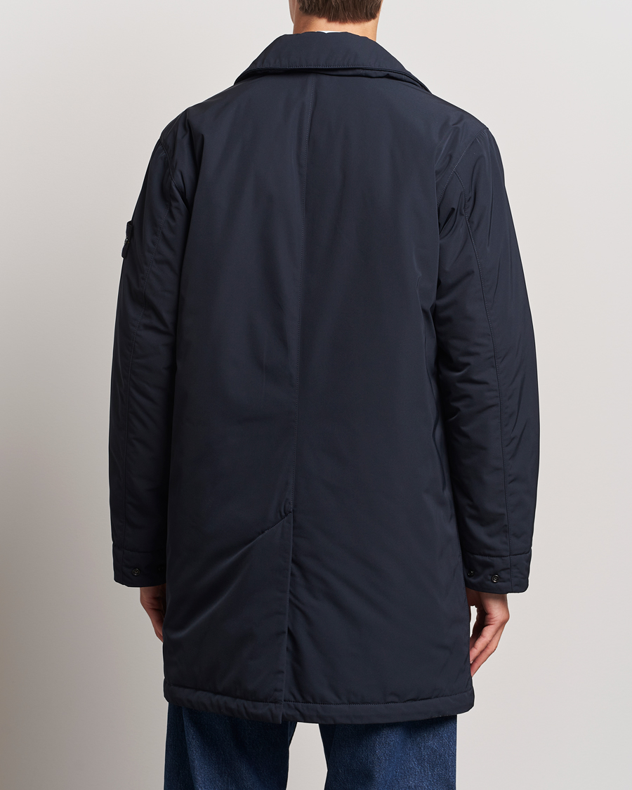 Hombres | Abrigos y chaquetas | Stone Island | Micro Twill Padded Coat Navy Blue