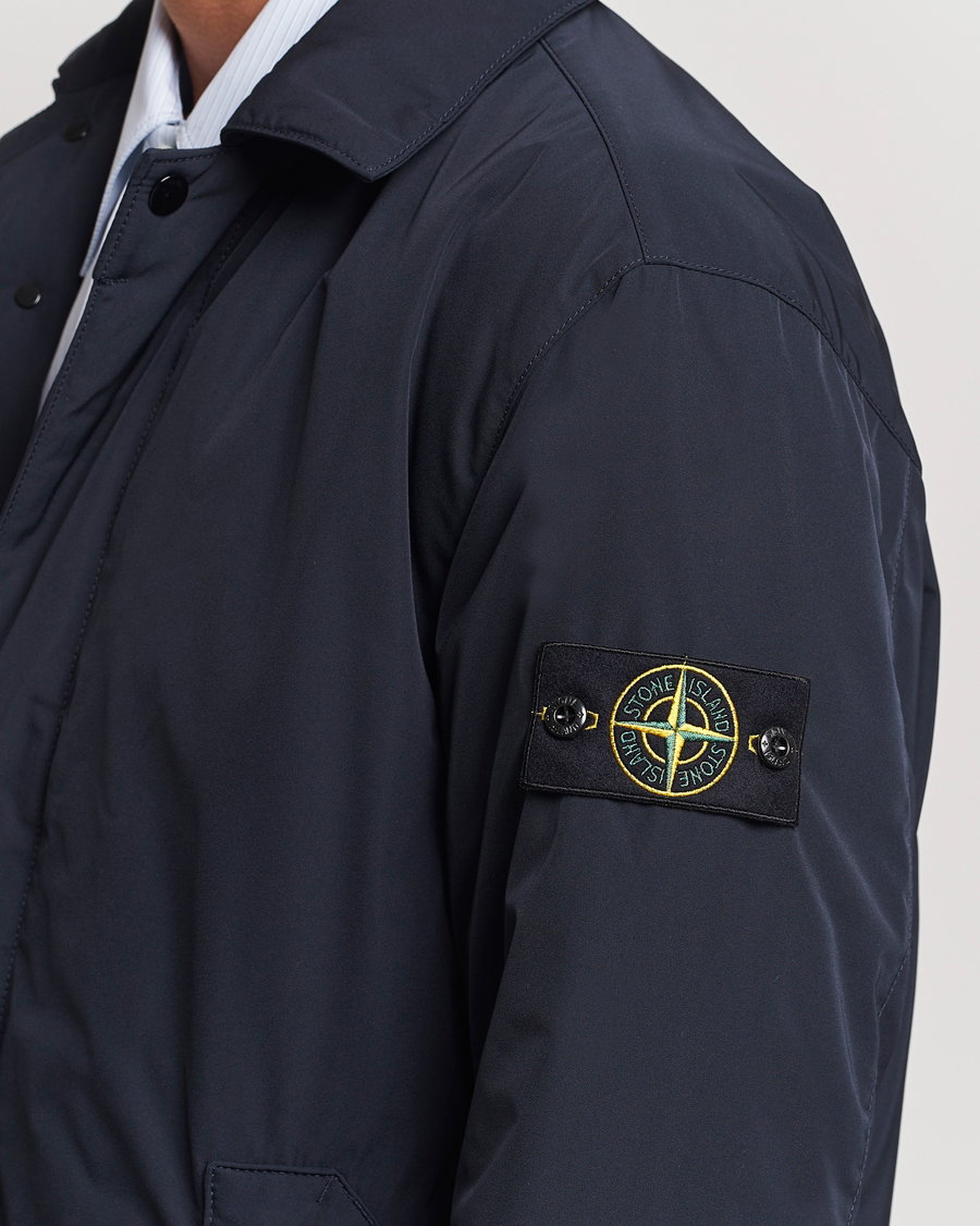 Hombres | Abrigos y chaquetas | Stone Island | Micro Twill Padded Coat Navy Blue