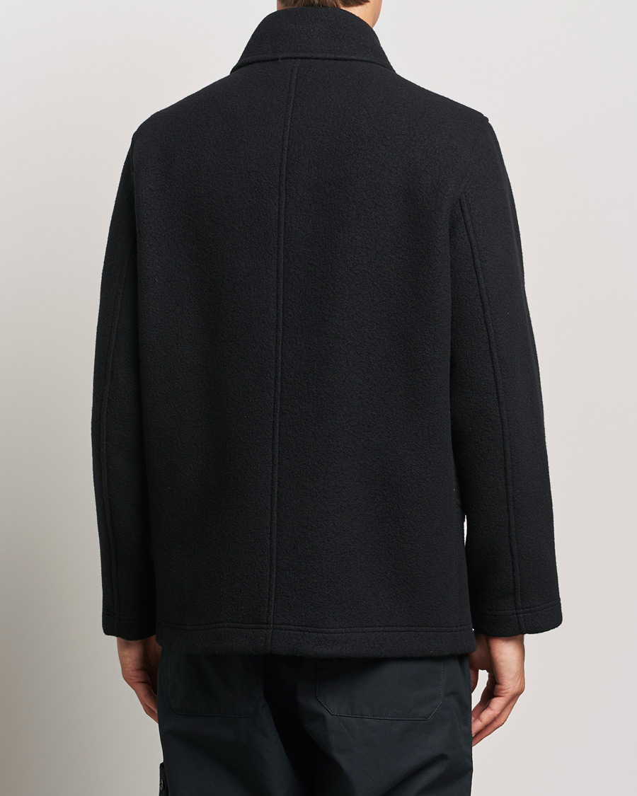 Hombres | Abrigos y chaquetas | Stone Island | Ghost Wool/Cashmere Peacoat Black