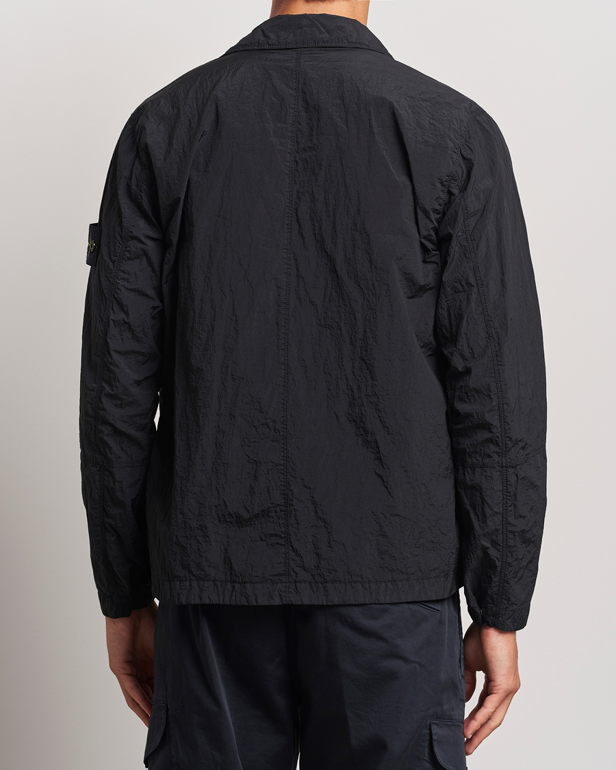 Hombres | Camisas | Stone Island | Nylon Metal Zip Overshirt Black