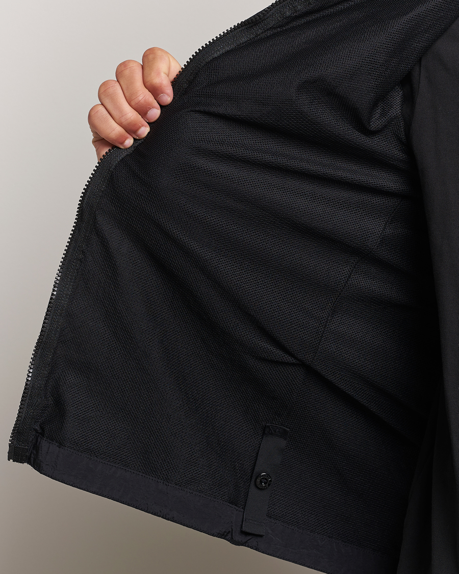 Hombres | Camisas | Stone Island | Nylon Metal Zip Overshirt Black