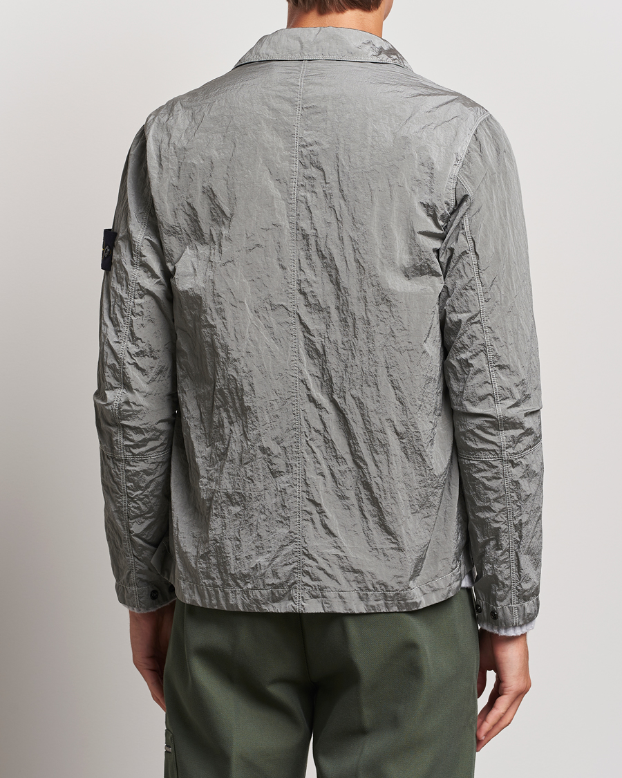 Hombres | Camisas | Stone Island | Nylon Metal Zip Overshirt Grey