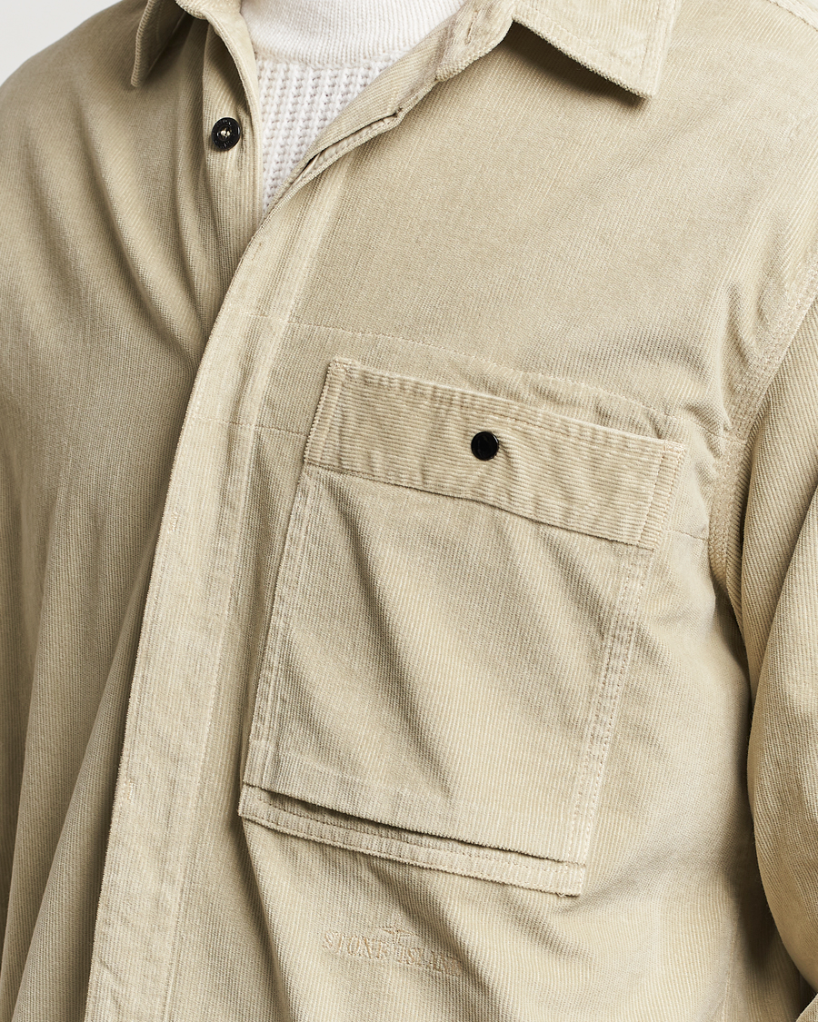 Hombres | Camisas | Stone Island | Cotton Cord Overshirt Plaster