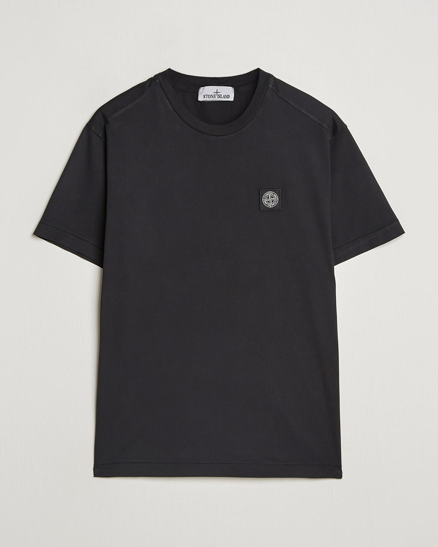 Hombres | Camisetas | Stone Island | Garment Dyed Jersey T-Shirt Black