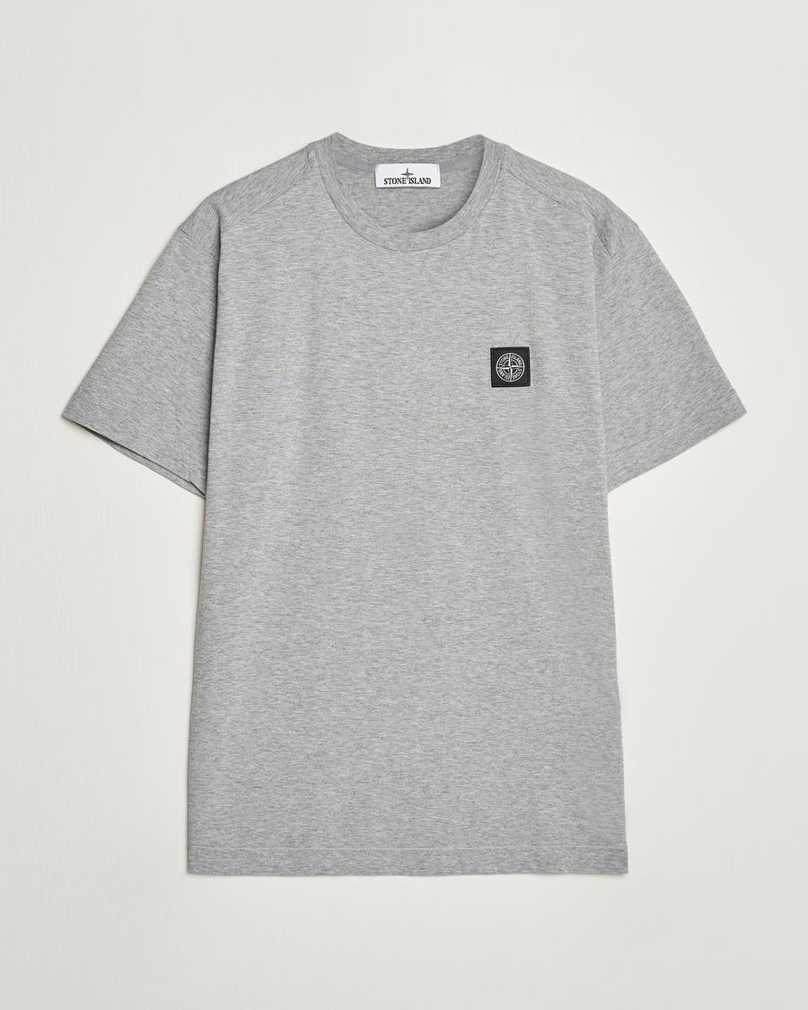 Hombres | Camisetas | Stone Island | Garment Dyed Jersey T-Shirt Melange Grey