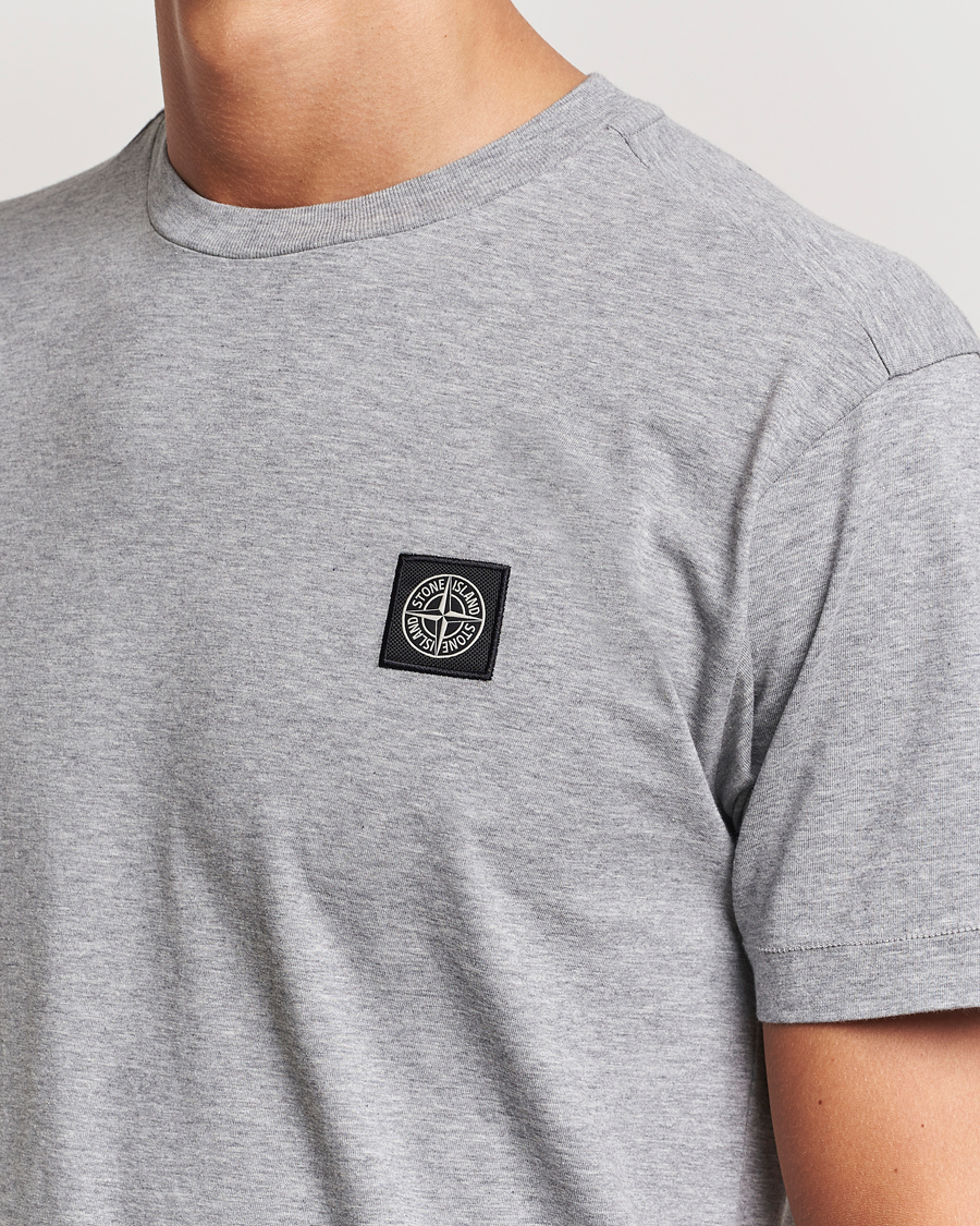 Hombres | Camisetas | Stone Island | Garment Dyed Jersey T-Shirt Melange Grey