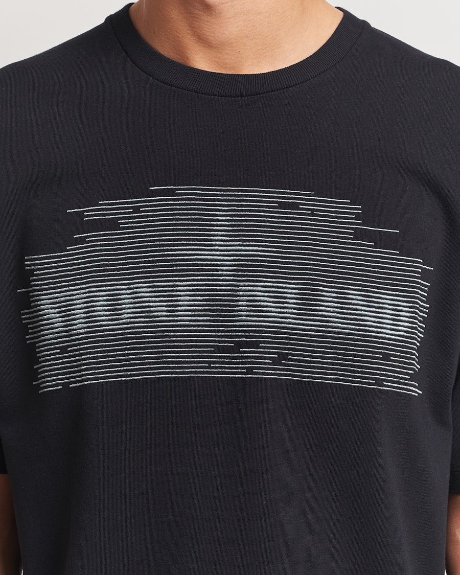 Hombres | Camisetas | Stone Island | Garment Dyed Embroidery Logo T-Shirt Black