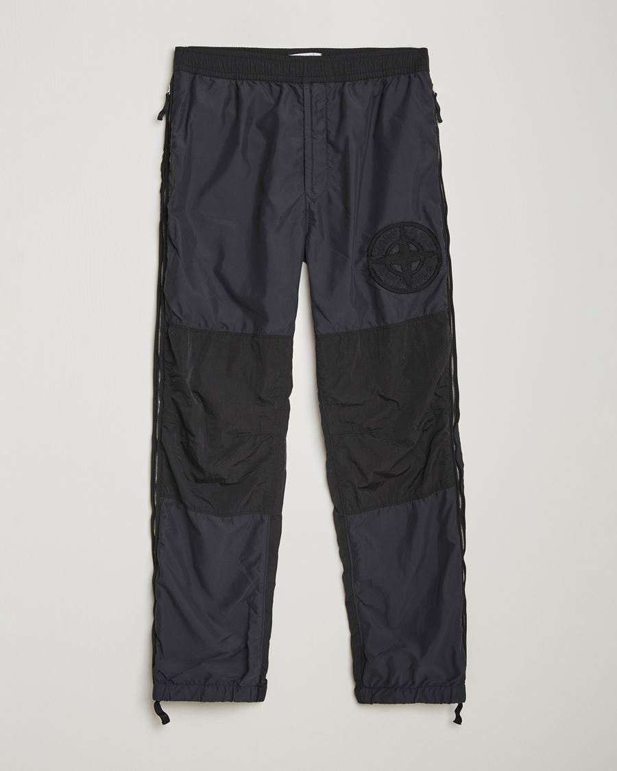 Hombres | Pantalones | Stone Island | Washed Nylon Jogger Pants Black