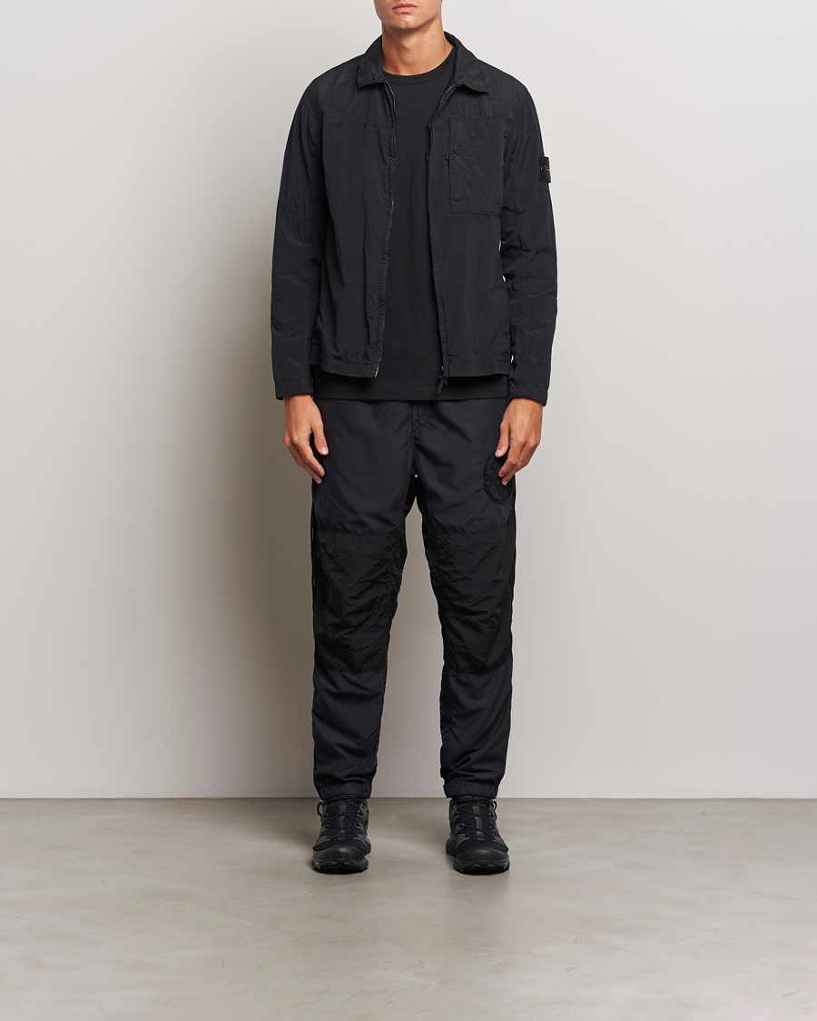 Hombres | Pantalones | Stone Island | Washed Nylon Jogger Pants Black