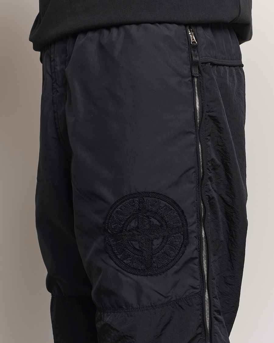 Hombres | Pantalones | Stone Island | Washed Nylon Jogger Pants Black