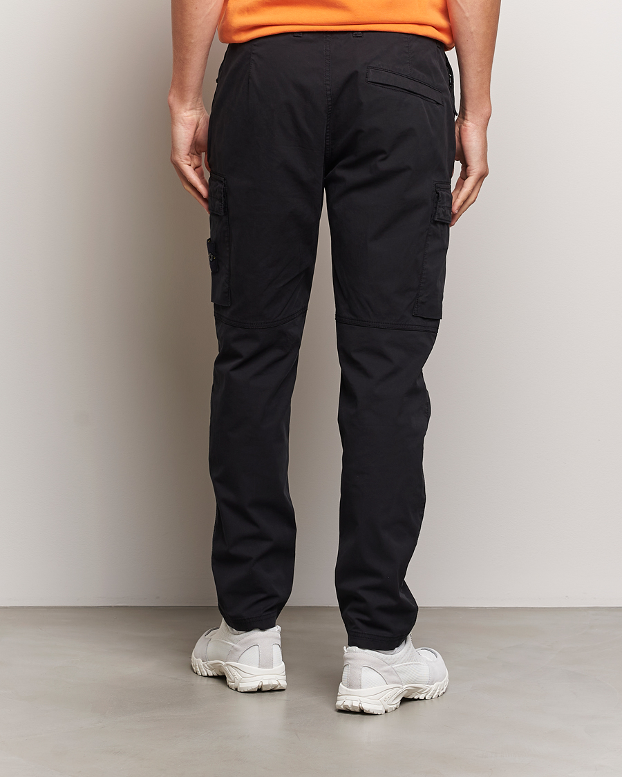 Hombres | Pantalones | Stone Island | Stretch Cotton Gabardine Trousers Black