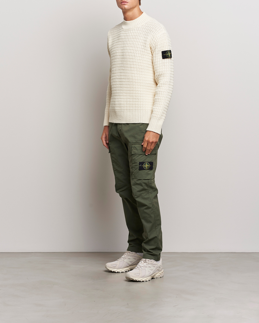 Hombres | Pantalones | Stone Island | Stretch Cotton Gabardine Trousers Musk