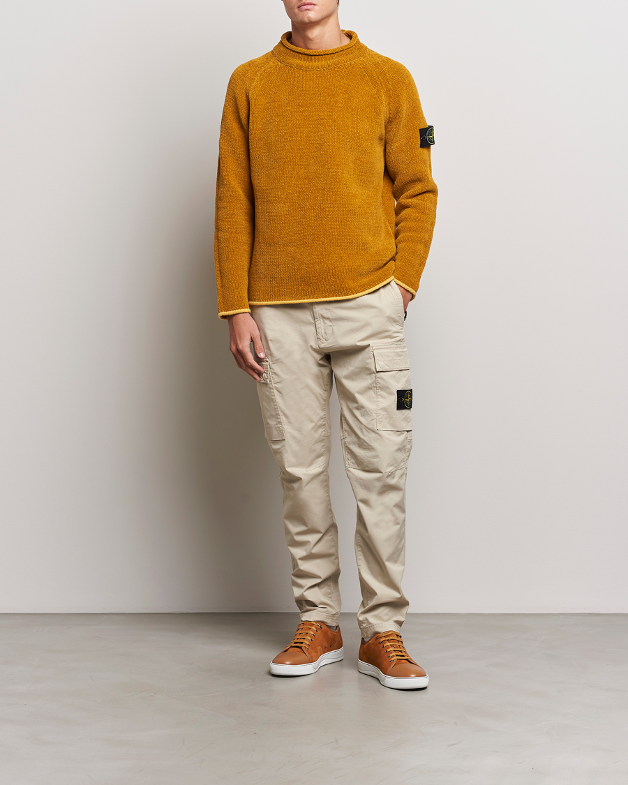Hombres | Pantalones | Stone Island | Stretch Cotton Gabardine Trousers Plaster