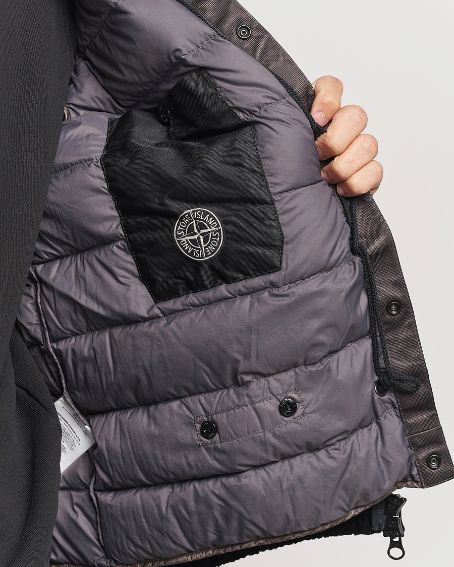 Hombres | Abrigos y chaquetas | Stone Island | Presidents Knit Down Liner Hood Black