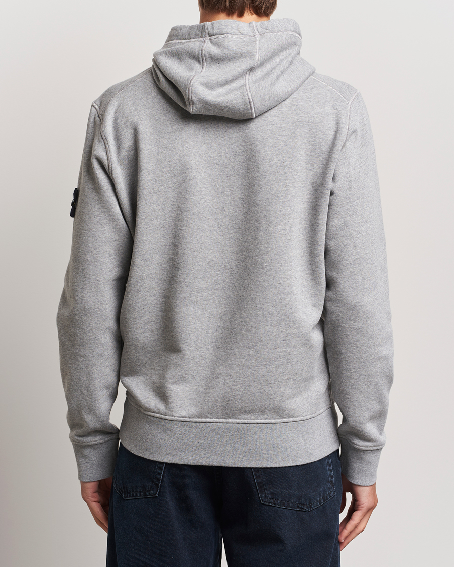 Hombres | Jerséis y prendas de punto | Stone Island | Garment Dyed Fleece Hood Melange Grey
