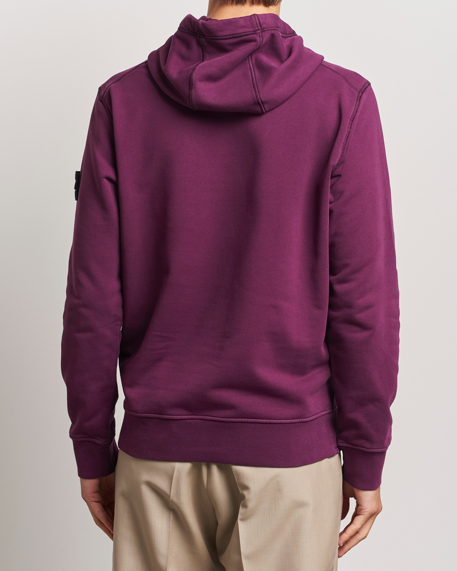 Hombres | Jerséis y prendas de punto | Stone Island | Garment Dyed Fleece Hood Burgundy
