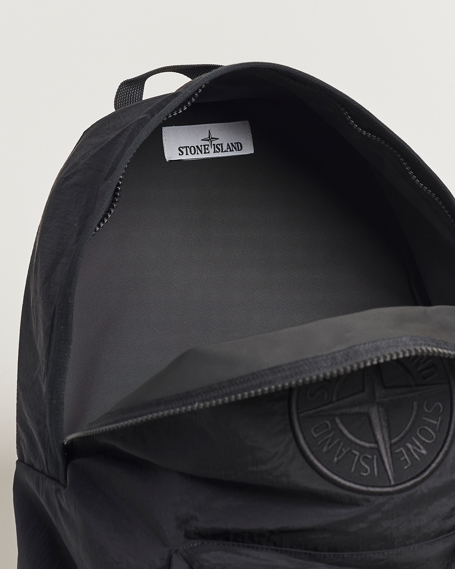 Hombres | Stone Island Nylon Metal Backpack Black | Stone Island | Nylon Metal Backpack Black