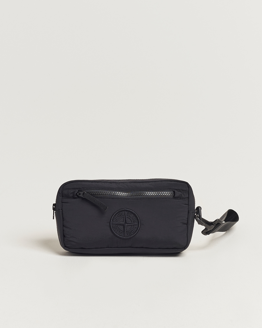 Hombres | Stone Island Nylon Metal Small Clutch Black | Stone Island | Nylon Metal Small Clutch Black