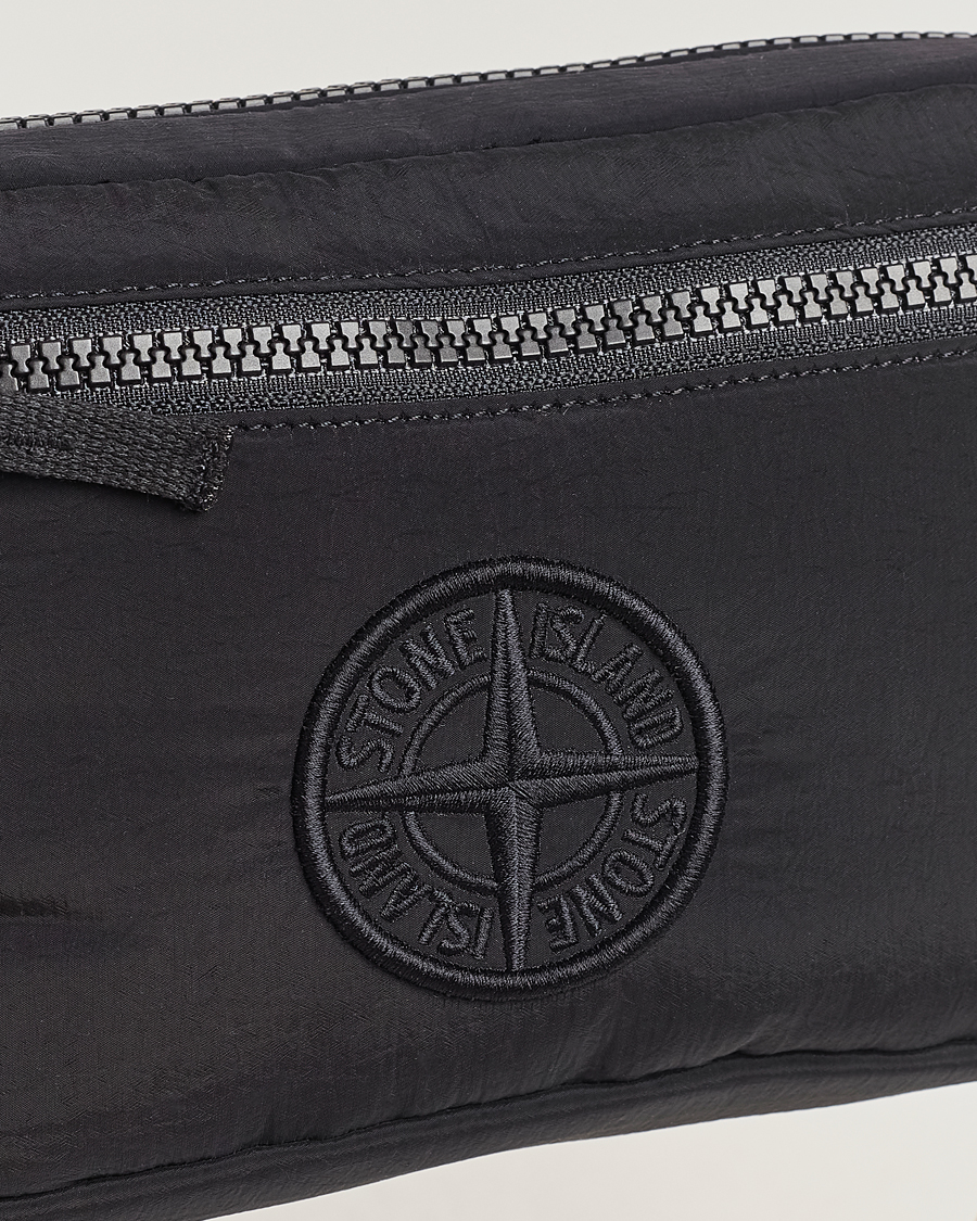 Hombres | Stone Island Nylon Metal Small Clutch Black | Stone Island | Nylon Metal Small Clutch Black