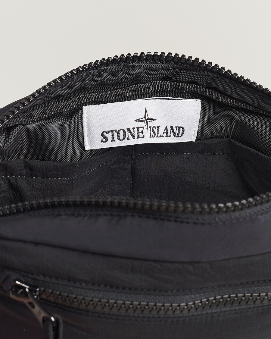 Hombres | Stone Island Nylon Metal Small Clutch Black | Stone Island | Nylon Metal Small Clutch Black