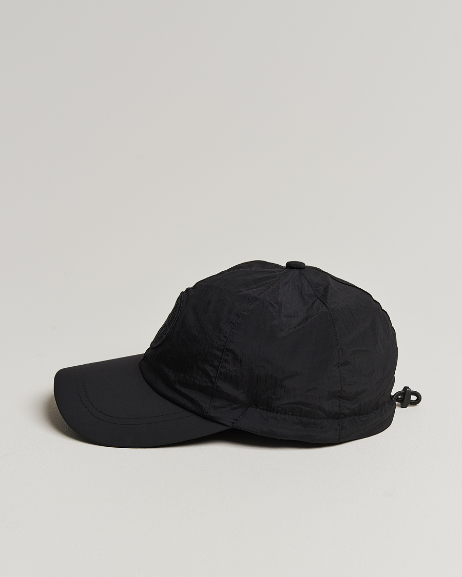 Hombres | Stone Island Nylon Metal Logo Cap Black | Stone Island | Nylon Metal Logo Cap Black