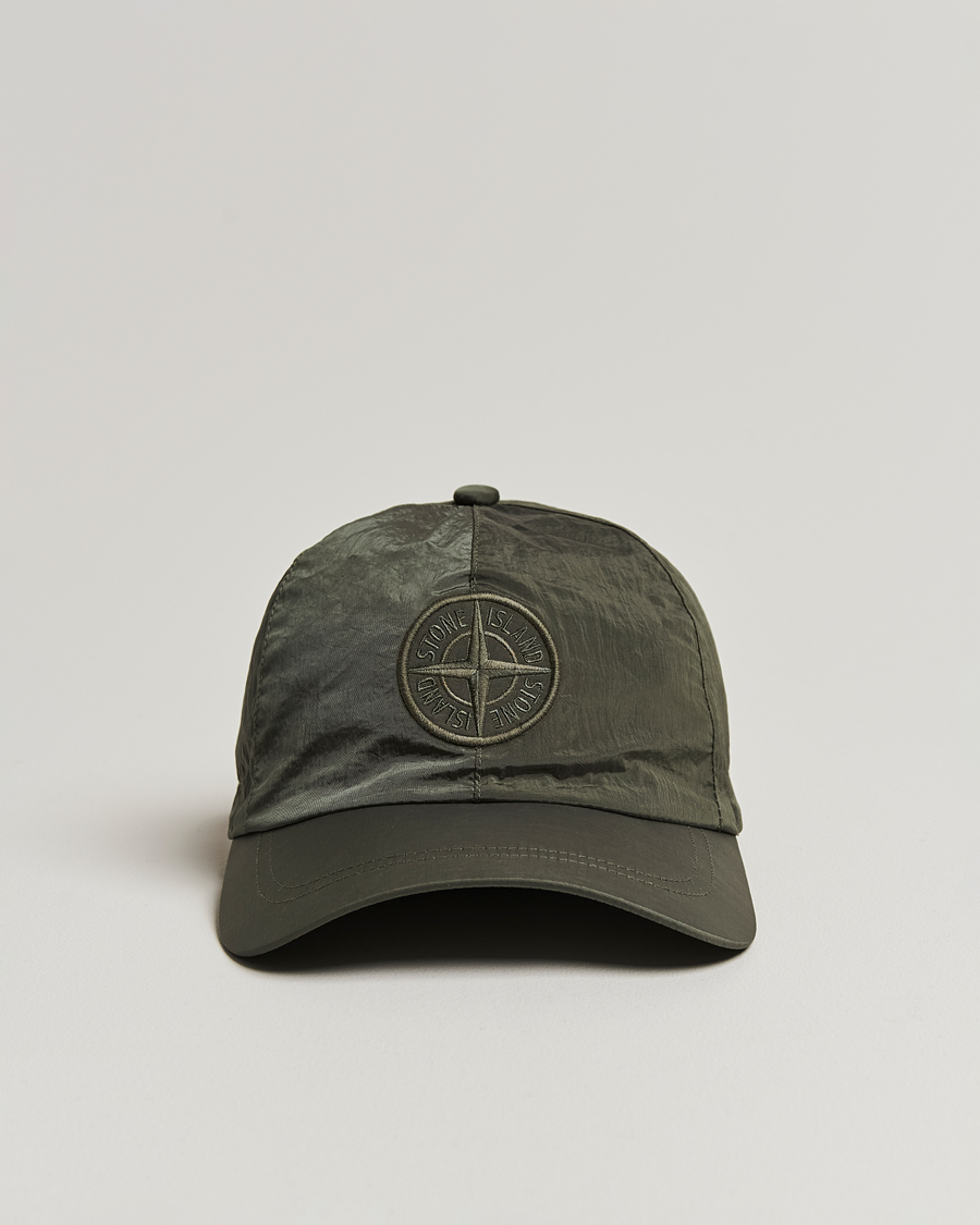 Hombres | Stone Island Nylon Metal Logo Cap Musk | Stone Island | Nylon Metal Logo Cap Musk