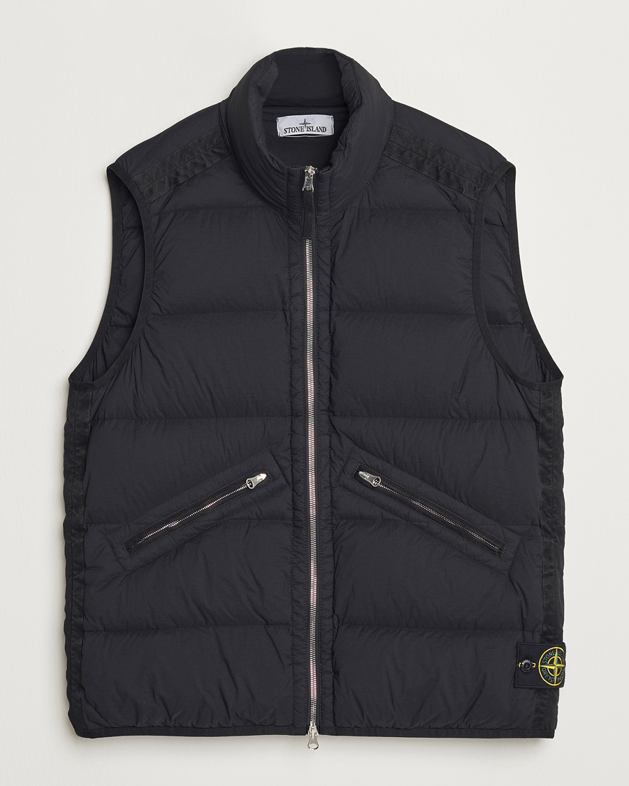 Hombres | Abrigos y chaquetas | Stone Island | Nylon Down-TC Vest Black