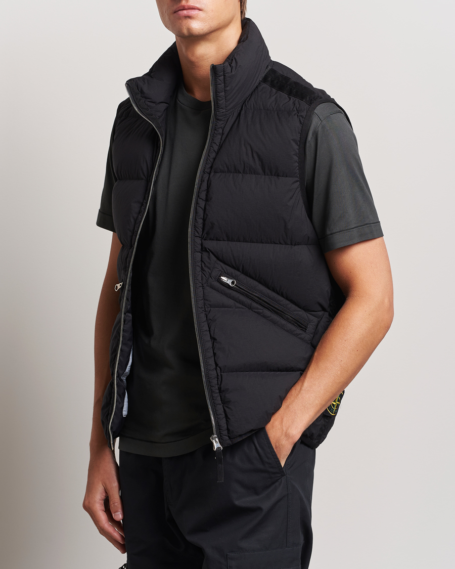 Hombres | Abrigos y chaquetas | Stone Island | Nylon Down-TC Vest Black