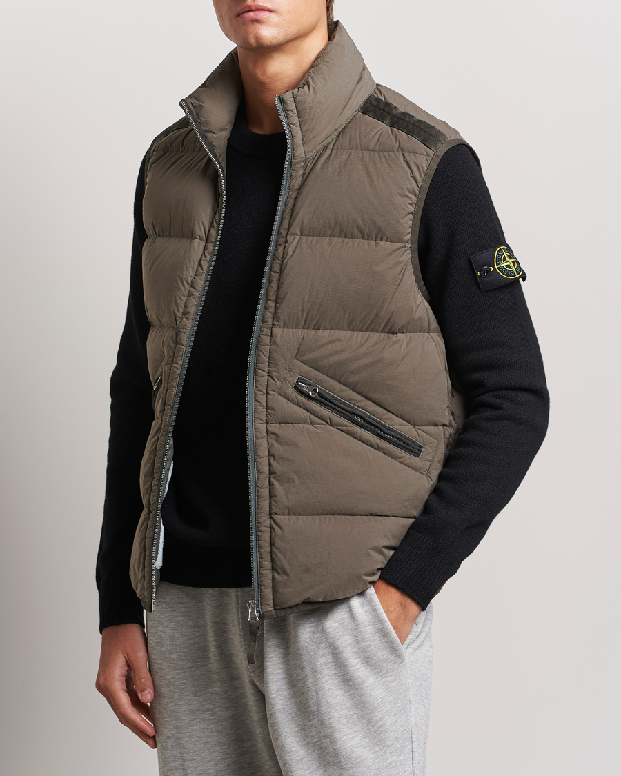 Hombres | Abrigos y chaquetas | Stone Island | Nylon Down-TC Vest Walnut