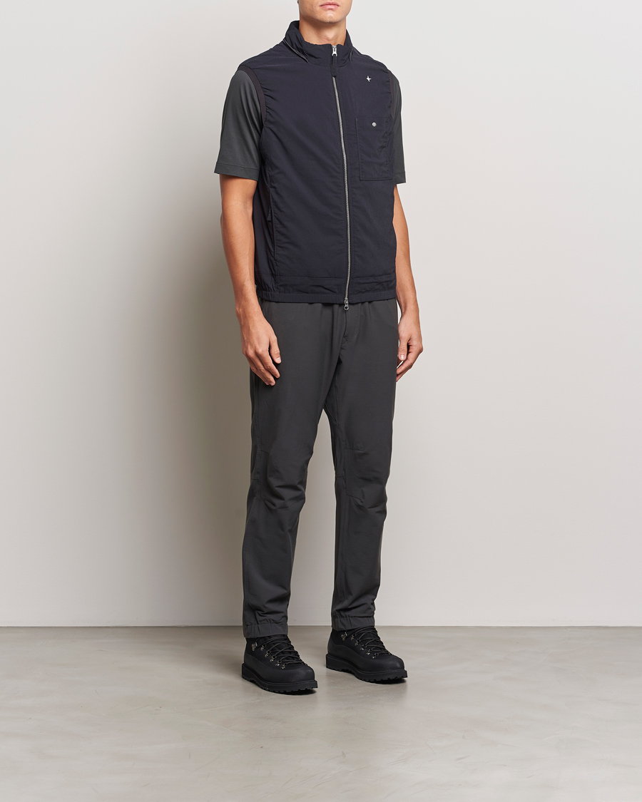 Hombres | Abrigos y chaquetas | Stone Island | Stellina Wool/Nylon Padded Vest Blue Marine