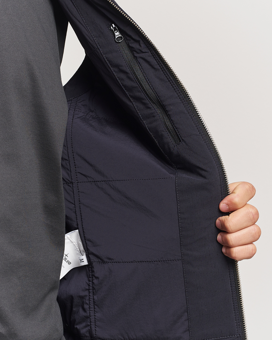 Hombres | Abrigos y chaquetas | Stone Island | Stellina Wool/Nylon Padded Vest Blue Marine