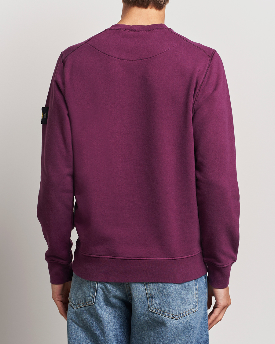 Hombres | Jerséis y prendas de punto | Stone Island | Garment Dyed Fleece Sweatshirt Burgundy