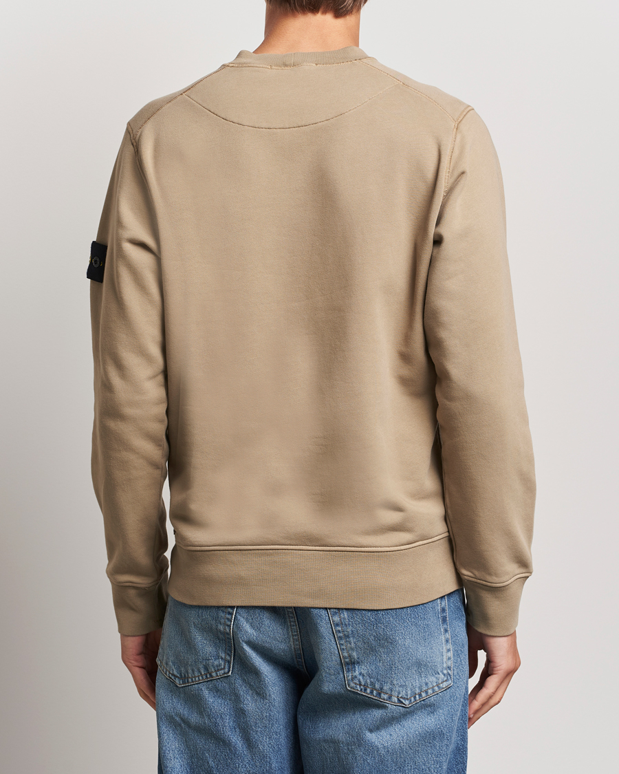 Hombres | Jerséis y prendas de punto | Stone Island | Garment Dyed Fleece Sweatshirt Biscuit