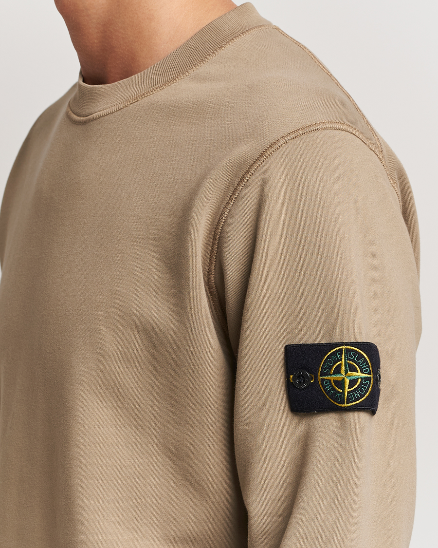 Hombres | Jerséis y prendas de punto | Stone Island | Garment Dyed Fleece Sweatshirt Biscuit