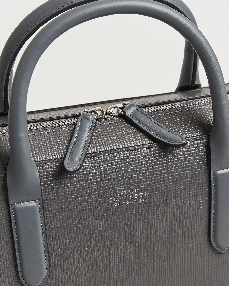Hombres | Smythson Panama Lightweight Briefcase Storm Grey | Smythson | Panama Lightweight Briefcase Storm Grey