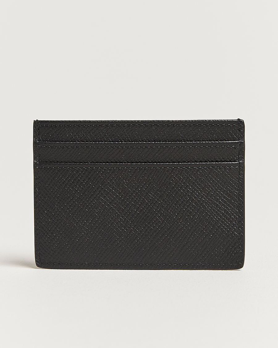 Hombres | Billeteras | Smythson | Panama Flat Cardholder Black
