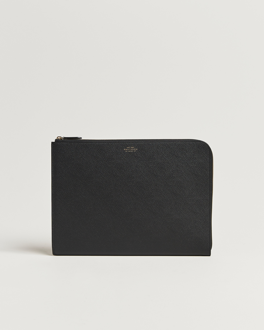 Hombres | Bolsos | Smythson | Panama Small Laptop Case Black