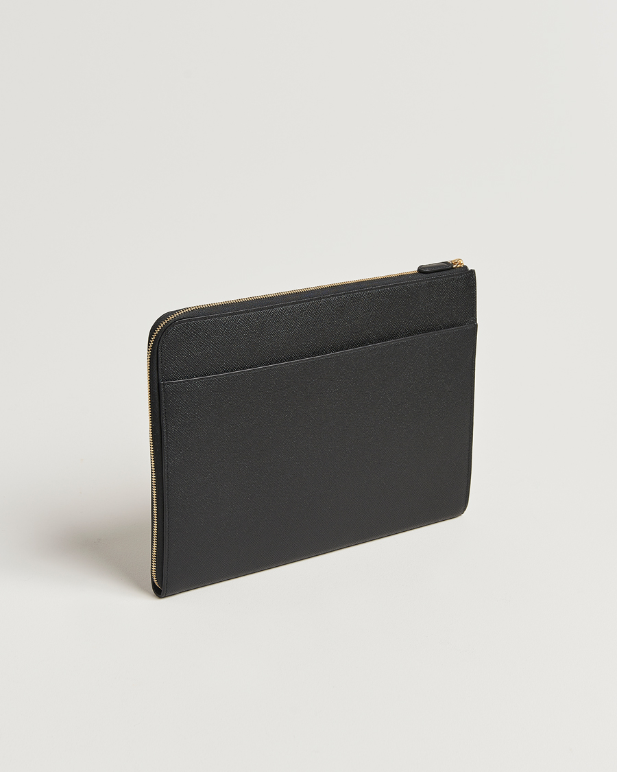 Hombres | Bolsos | Smythson | Panama Small Laptop Case Black