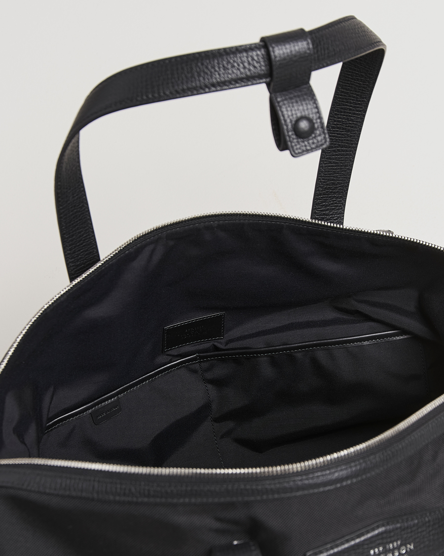 Hombres | Smythson Canvas Norton Small Travel Bag Black | Smythson | Canvas Norton Small Travel Bag Black