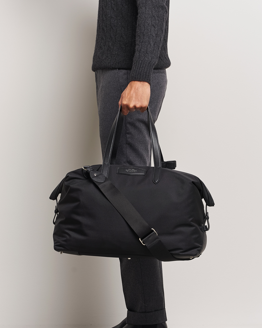 Hombres | Bolsos | Smythson | Canvas Norton Travel Bag Black
