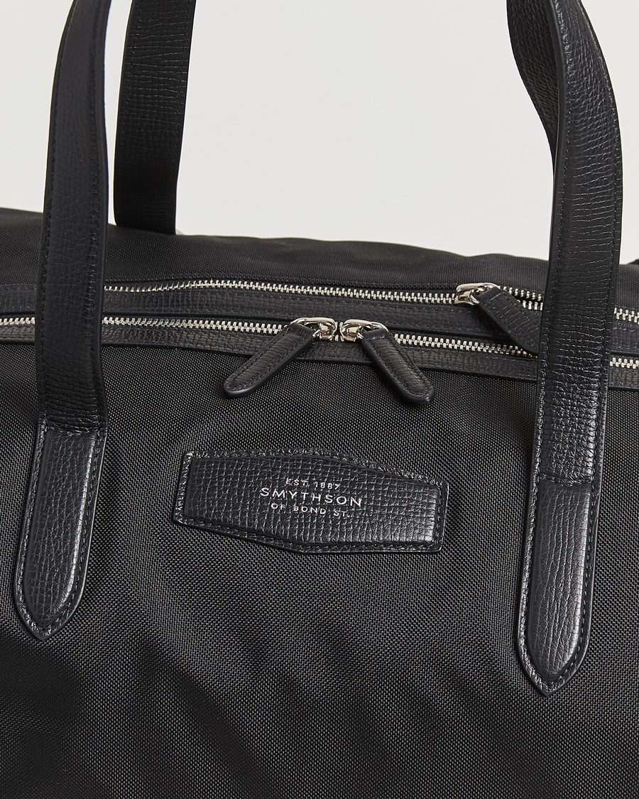 Hombres | Bolsos | Smythson | Canvas Norton Travel Bag Black